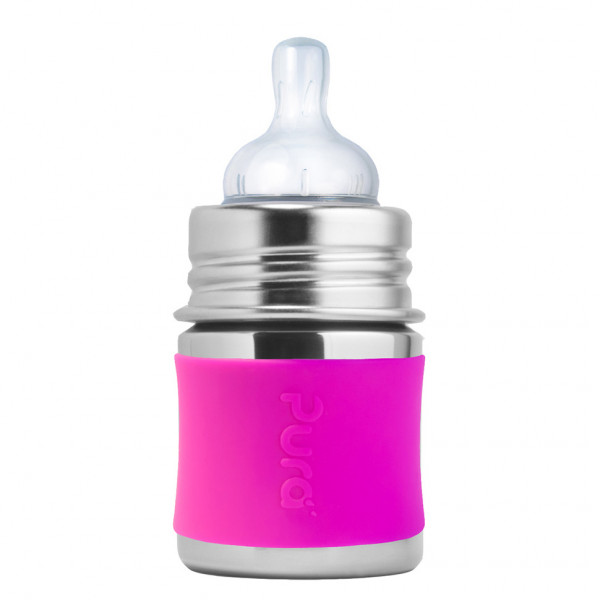 Pura nerezová dojčenská fľaša 150ml / Aqua