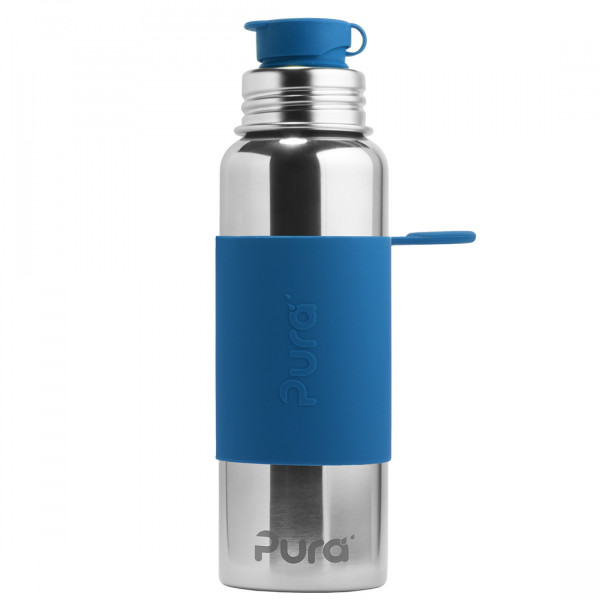 Pura nerezová fľaša so športovým uzáverom 850ml / Modrá