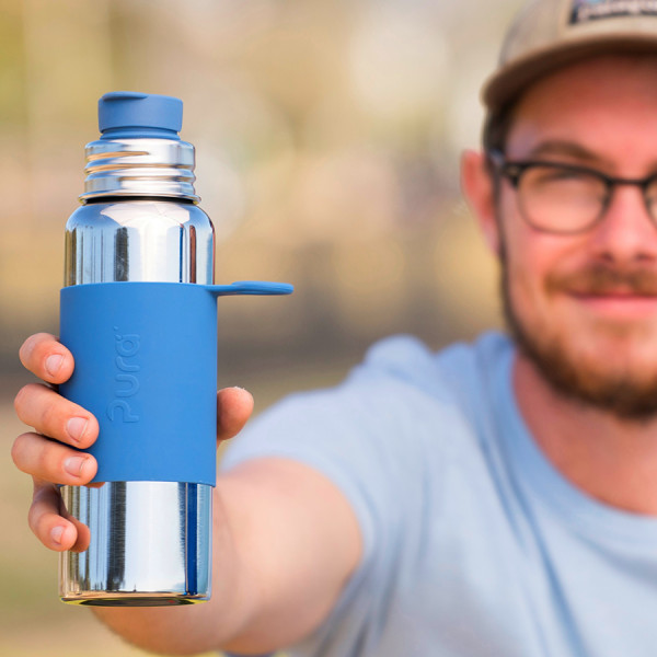Pura nerezová fľaša so športovým uzáverom 850ml / Aqua