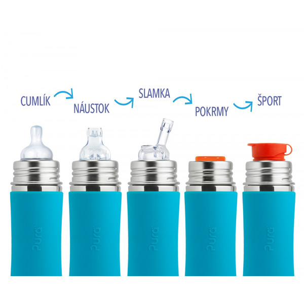 Pura TERMO fľaša so športovým uzáverom 260ml / Aqua