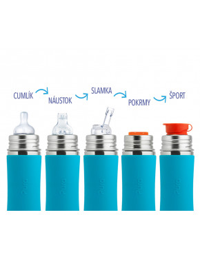 Pura nerezová dojčenská fľaša 150ml / Aqua
